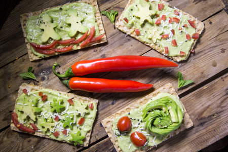 appetizer of avocado