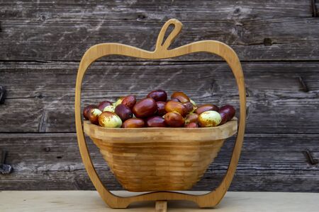 fresh healthy tasty jojoba fruitの写真素材