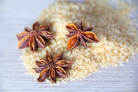 Image of still life with anise and sugarの写真素材