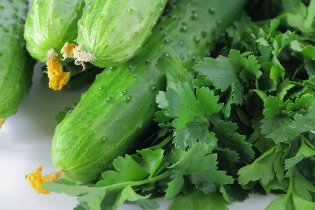 Image of still life with fresh vegetablesの写真素材