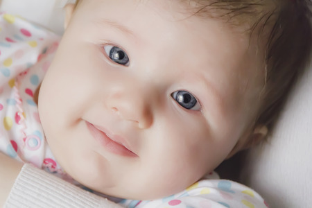 Image of the beautiful cute newborn girlの写真素材