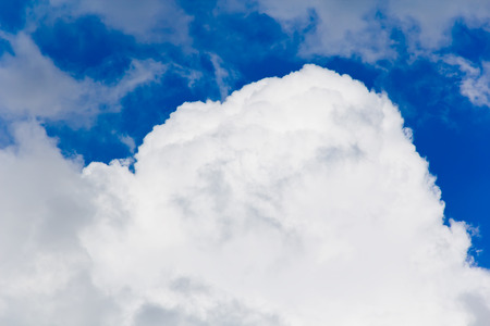 Photo of the blue day summer fluffy skyの写真素材