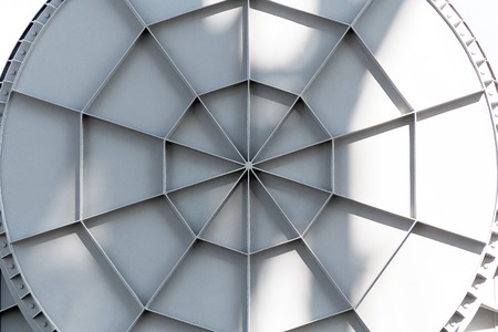 Photo of the abstract grey metal textured panelの写真素材