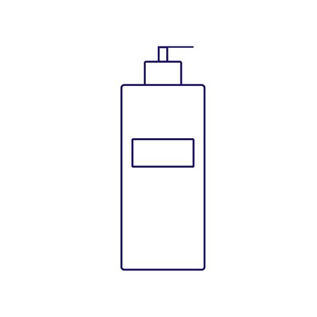 Antiseptic liquid is a simple vector linear icon.のイラスト素材