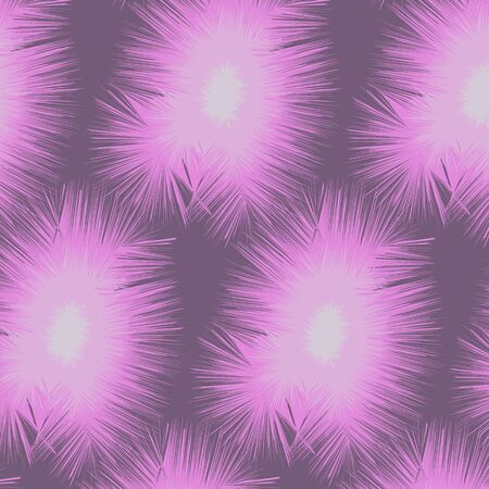 Seamless abstract background. Effect of pink feathers on a purple background.のイラスト素材