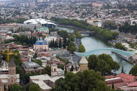 panoramic view of Tbilisi, Georgia, Europe