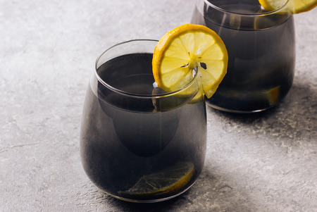 Trendy summer refreshment drinks. Detox and diet concept.の写真素材