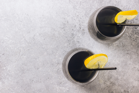 Trendy summer refreshment drinks. Detox and diet concept.の写真素材