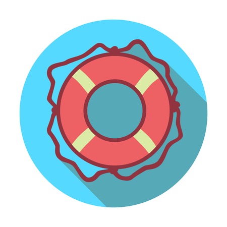 Round Icon Lifebuoyのイラスト素材