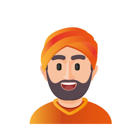 Emoji for men. emoji style face. vector illustration. Talking person of self-expression, an avatar for a video blog. Memoji stickers.のイラスト素材