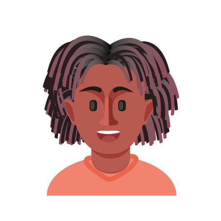 Emojis for women. emoji style face. vector illustration. Talking person of self-expression, an avatar for a video blog. Memoji stickers. Profile picture avatar cartoon characterのイラスト素材