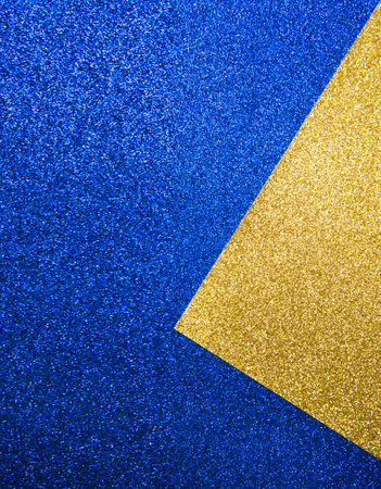 Shiny bright blue and gold background Luxury shine textureの写真素材