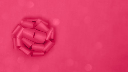 Trendy color 2023. Via magenta color background. Design backdrop.の写真素材