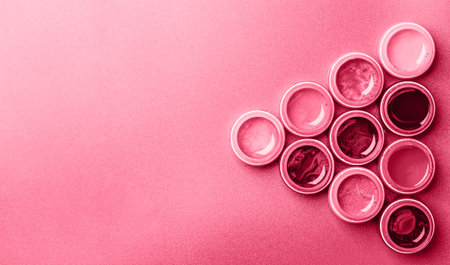 Trendy color 2023. Via magenta color background. Design backdrop.の写真素材