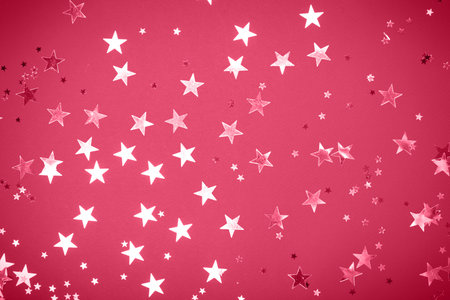 Trendy color 2023. Via magenta color background. Design backdrop.の写真素材