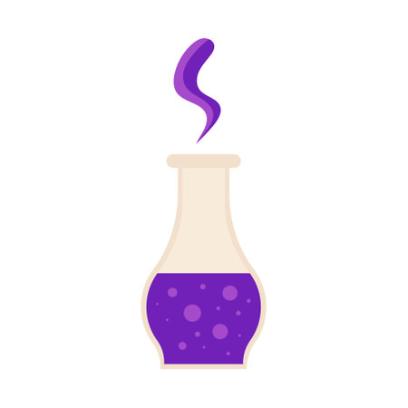 Vector illustration of the bottle with magical liquidのイラスト素材