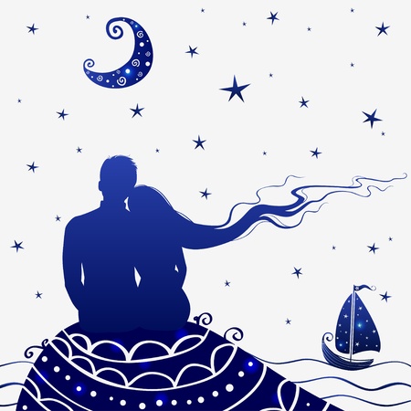 lovers nightのイラスト素材