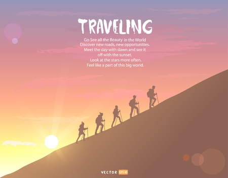 Climbing Backgroundのイラスト素材