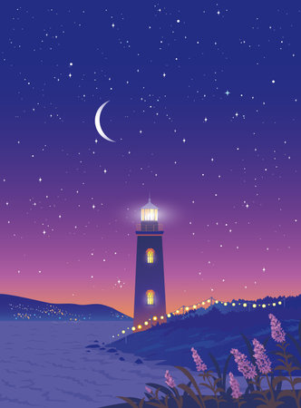 lighthouse la laのイラスト素材