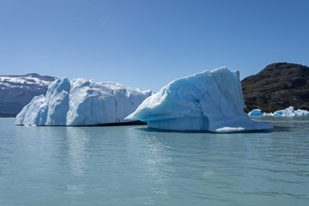 Icebergs in the Glacier Lagoon, Iceland, Europe.
