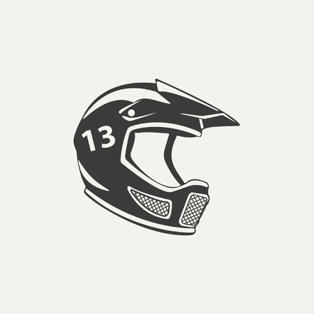 illustration of paintball mask. Black and white styleのイラスト素材