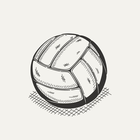 Vector image of a volleyball ball illustration.のイラスト素材