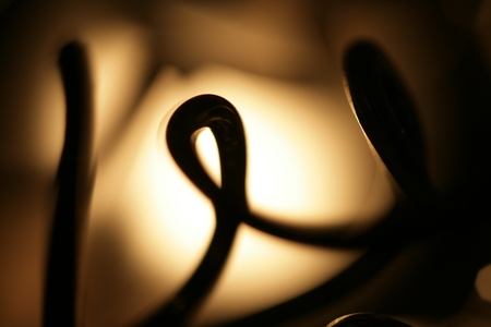 Lamp with wire detailsの写真素材