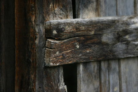 Texture of old wood stripsの写真素材