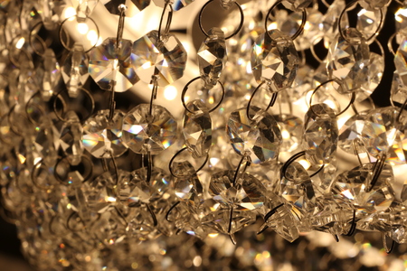 Chandelier close-up for use as backgroundの写真素材