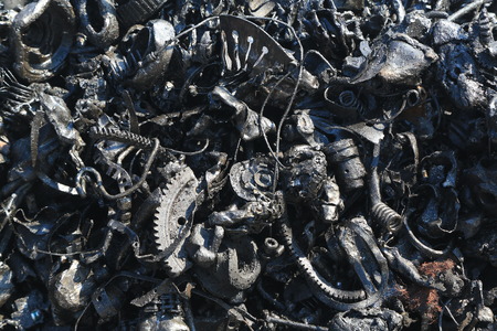 Metal trash for scrapの写真素材