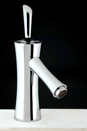 Modern water-supply faucet mixer for waterの写真素材