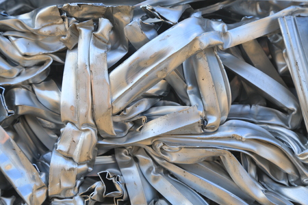 Metal trash for scrapの写真素材