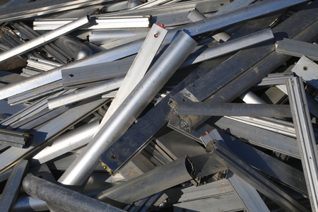 Metal trash for scrapの写真素材