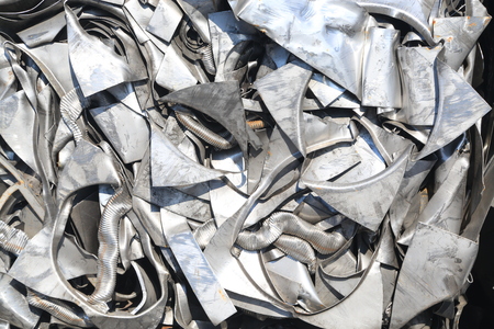 Metal trash for scrapの写真素材
