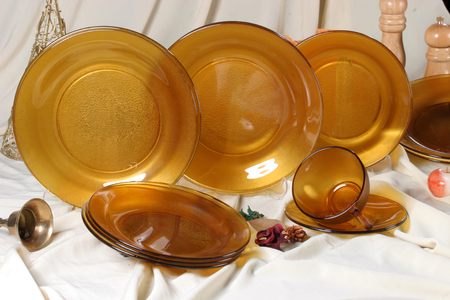 glass dishes set, kitchenwareの写真素材