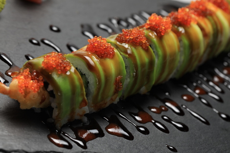 Sushi roll philadelphia different kindsの写真素材