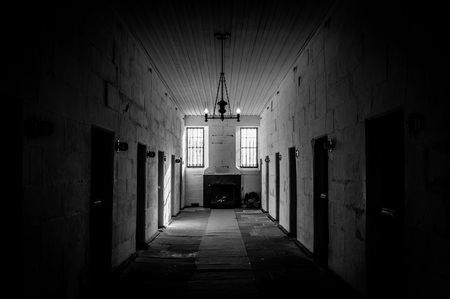 Port Arthur Penal Colony Prison Interior in Tasmania, Australiaの写真素材