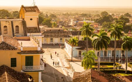 Trinidad, Cuba on December 30, 2015: The colonial town of Trinidad in Cuba looks like it has been cut out from a movie set in the historic Caribbean.のeditorial素材