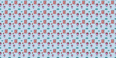 colorful and fun candy background imageの写真素材