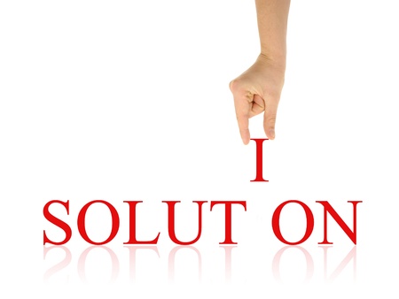 solution abstractの写真素材