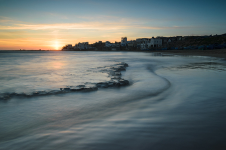 Seascape beach Tifnit, Moroccoの写真素材