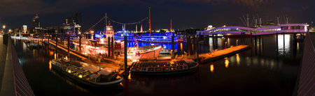 Hamburg Hafencity at Night, Germany