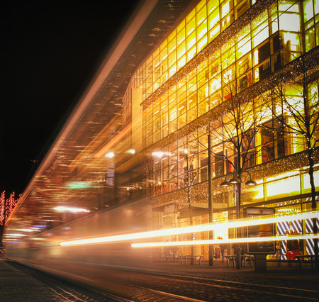street view at nightのeditorial素材