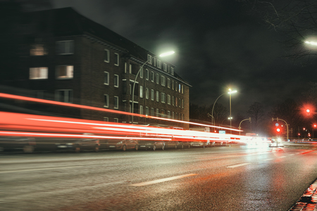 street view at nightのeditorial素材