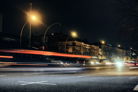 street view at nightのeditorial素材