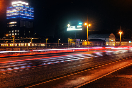 street view at nightのeditorial素材