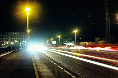 street view at nightのeditorial素材