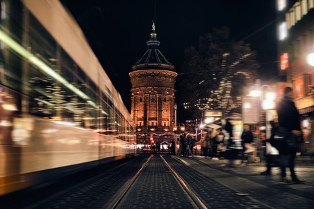 street view at nightのeditorial素材