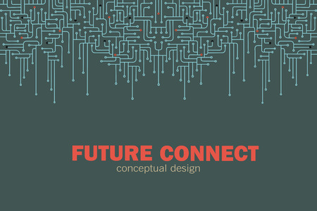 Electronic circuit background.  Spu. Circuit lines design. Future concept vector illustrationのイラスト素材