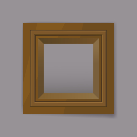 Gold metal frame blank for your text, photo or designのイラスト素材